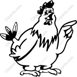 Cheerful Cartoon Chicken