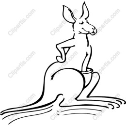 Kangaroo - Playful Hand-Drawn
