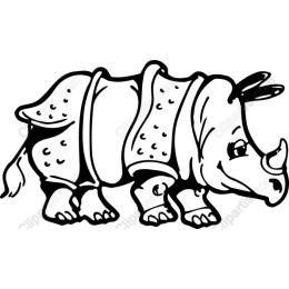 Hand-Drawn Rhinoceros