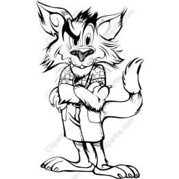Charming Cartoon Cat