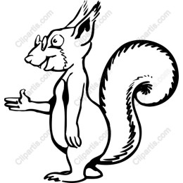 Cute Cartoon Squirrel