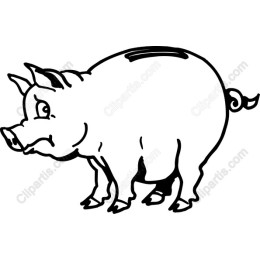 Whimsical Pig