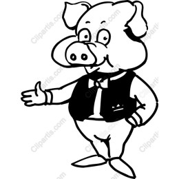 Charming Pig Character