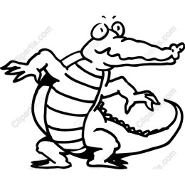 Cheeky Cartoon Crocodile