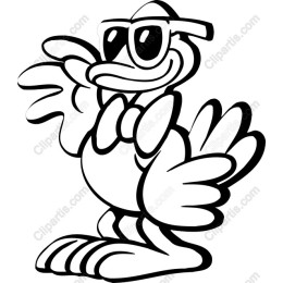 Cool Duck in Sunglasses