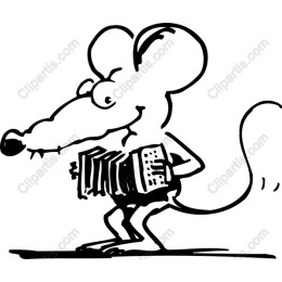 Whimsical Mouse with Accordion