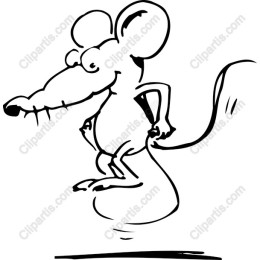 Playful Cartoon Mouse