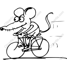 Whimsical Mouse Bicycle