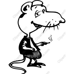 Whimsical Cartoon Rat