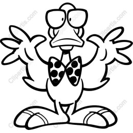 Quirky Cartoon Duck