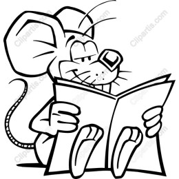 Charming Mouse Reading