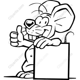 Cheerful Cartoon Mouse