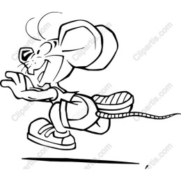 Cartoon Mouse - Playful