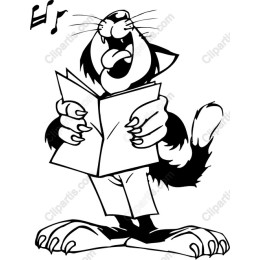 Cheerful Singing Cat