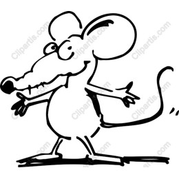Cheerful Cartoon Mouse