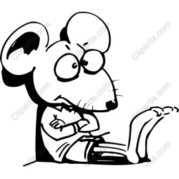 Playful Cartoon Mouse