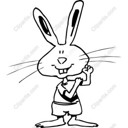 Cheerful Rabbit Character