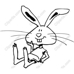 Charming Cartoon Rabbit
