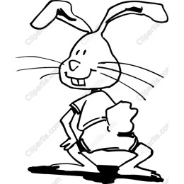 Whimsical Playful Rabbit
