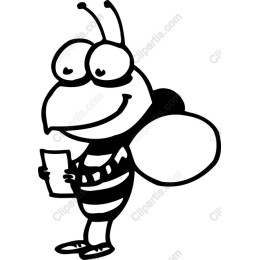 Cheerful Cartoon Bee