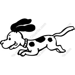Cheerful Running Dog