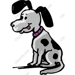 Playful Cartoon Dog