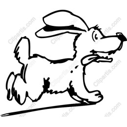 Joyful Running Dog