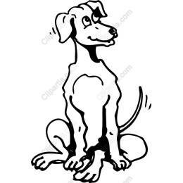 Playful Cartoon Dog