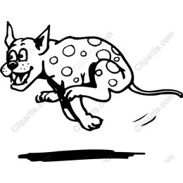 Energetic Cartoon Dog