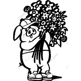 Floral Pig