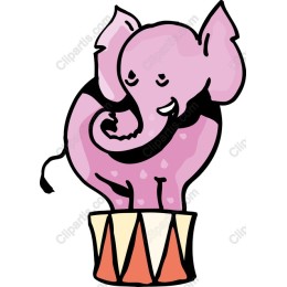 Whimsical Circus Elephant
