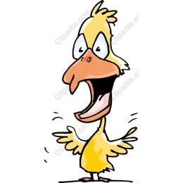 Cheerful Cartoon Duck
