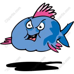 Playful Cartoon Fish