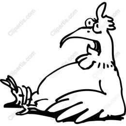Quirky Cartoon Chicken