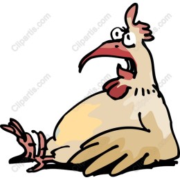 Playful Cartoon Chicken