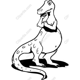 Charming Cartoon Dinosaur