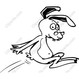 Charming Running Rabbit