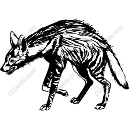 Stylized Animal in Black and White