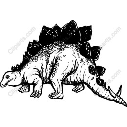 Hand-Drawn Stegosaurus