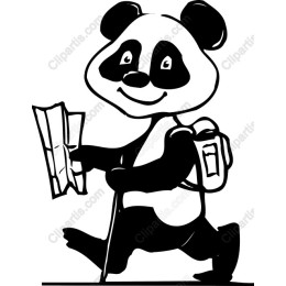 Adventurous Panda with Map