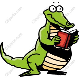 Charming Crocodile Reading