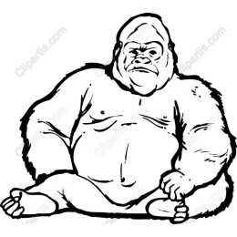 Majestic Sitting Gorilla