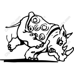 Dynamic Cartoon Rhino