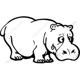 Whimsical Hippo