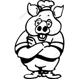 Cartoon Pig Chef