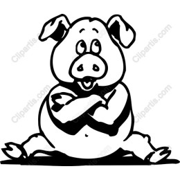 Charming Cartoon Pig