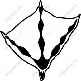 Artistic Geometric Bird Foot