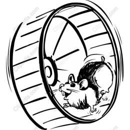 Hamster in Wheel