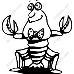 Whimsical Cartoon Lobster