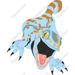 Whimsical Blue Frog